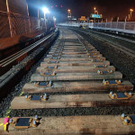 Constructing a railway track