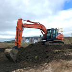 Clearing ground for housing development
